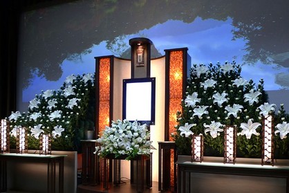 豊田市葬儀会館FUNE紫雲閣の祭壇