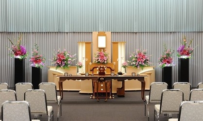 葬場殿第二式場（豊田市）の祭壇